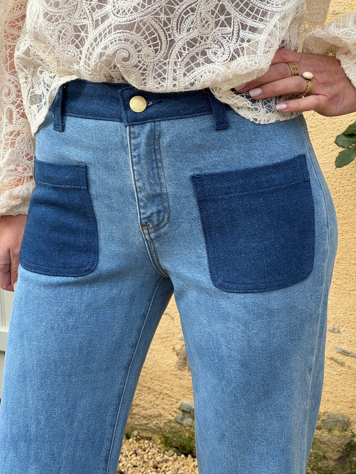 Jean stone poches brut SONNYA La Petite Étoile