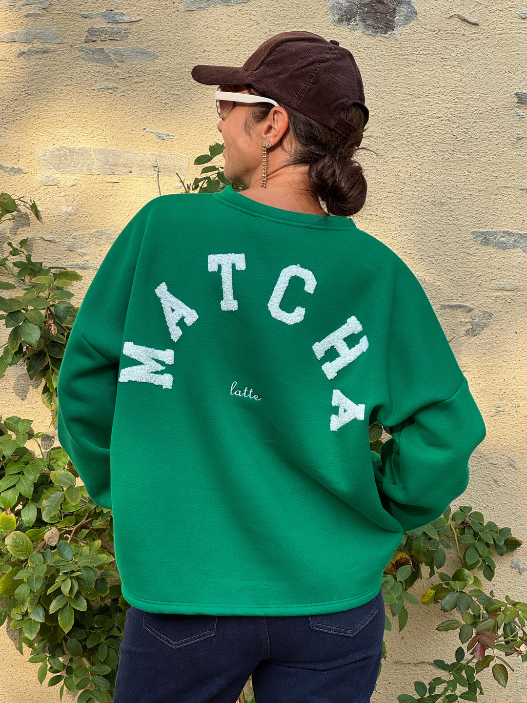 Sweat vert MATCHA KIM