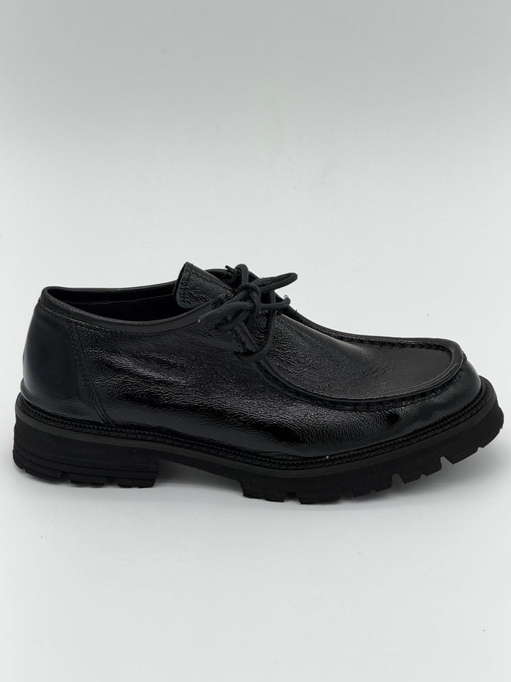 Mocassins noir cuir 213/100 Naplak Nero Semerdjian