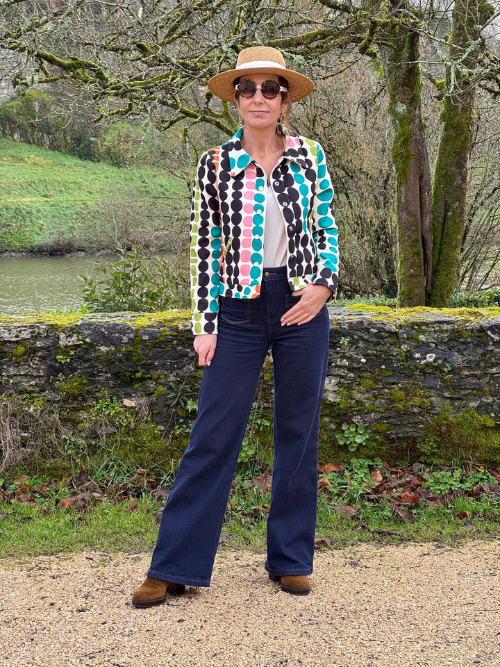 Veste SEVENTIES n°185 multicolore Hippocampe