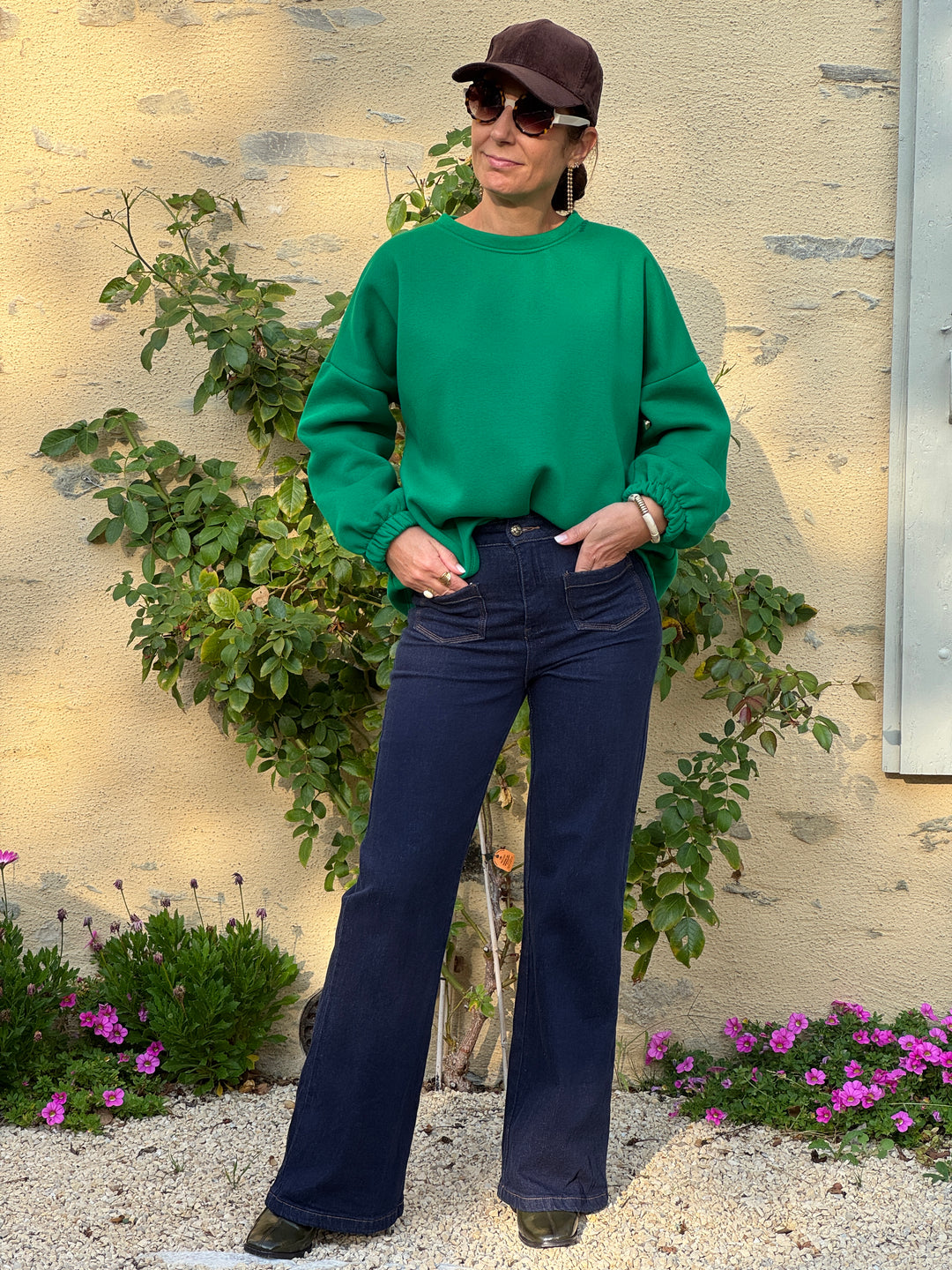 Sweat vert MATCHA KIM