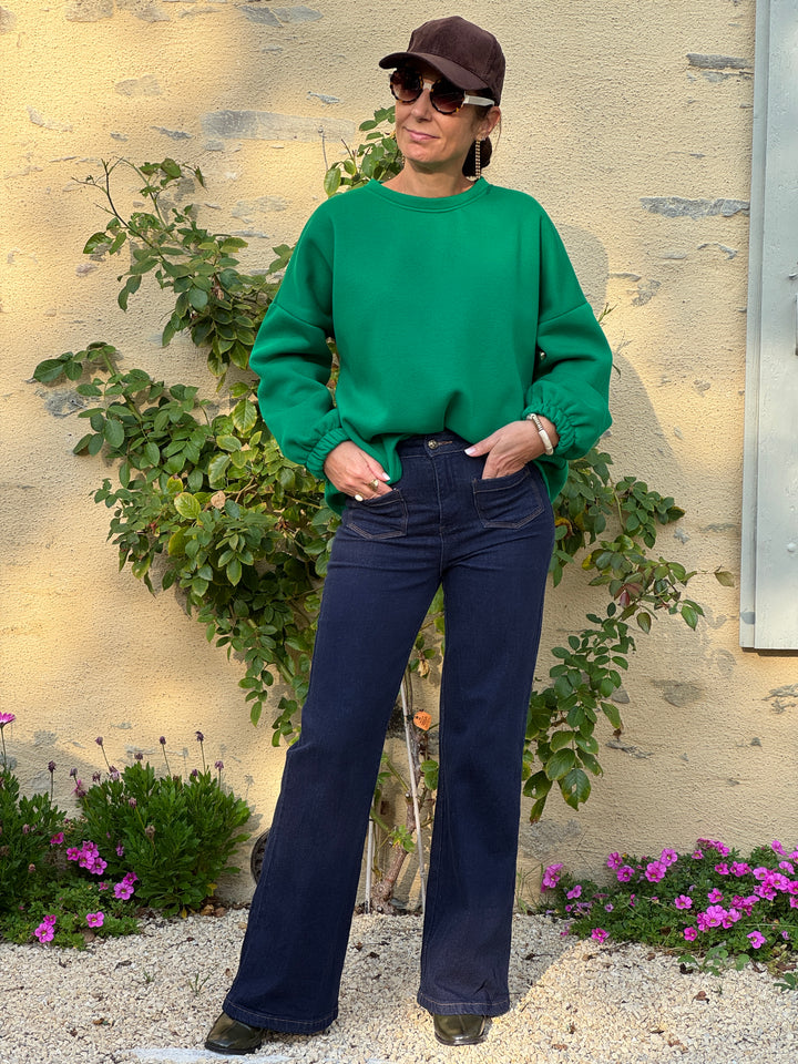 Sweat vert MATCHA KIM