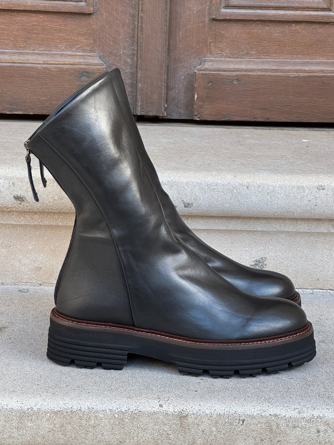 Semerdjian K134-200 schwarze Lederstiefel