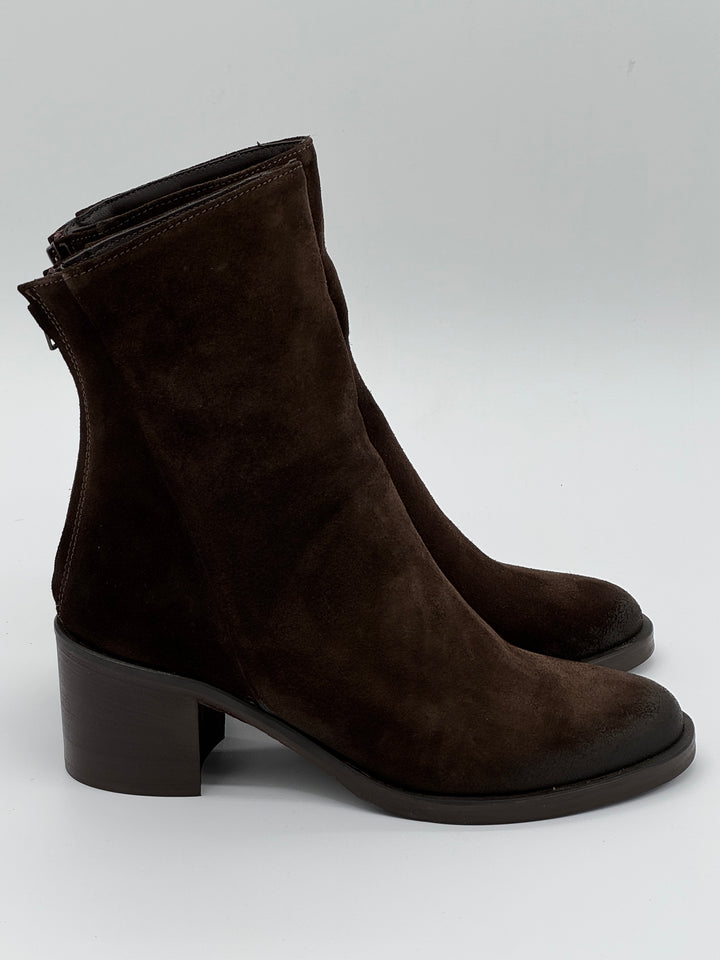 Boots chocolat croûte de cuir Cocci /02 Semerdjian