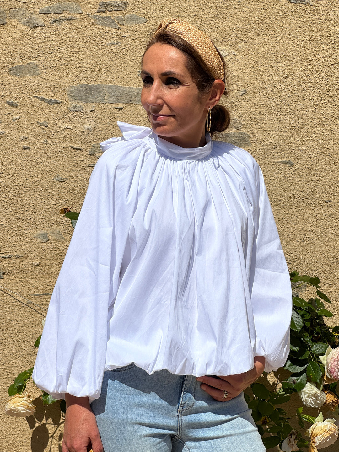 Top blanc dos ouvert ESMA