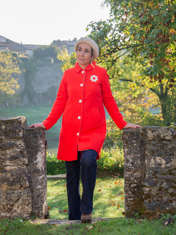 Caban orange I LOVE DAISY Hippocampe