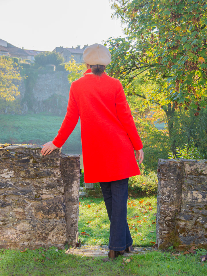 Caban orange I LOVE DAISY Hippocampe