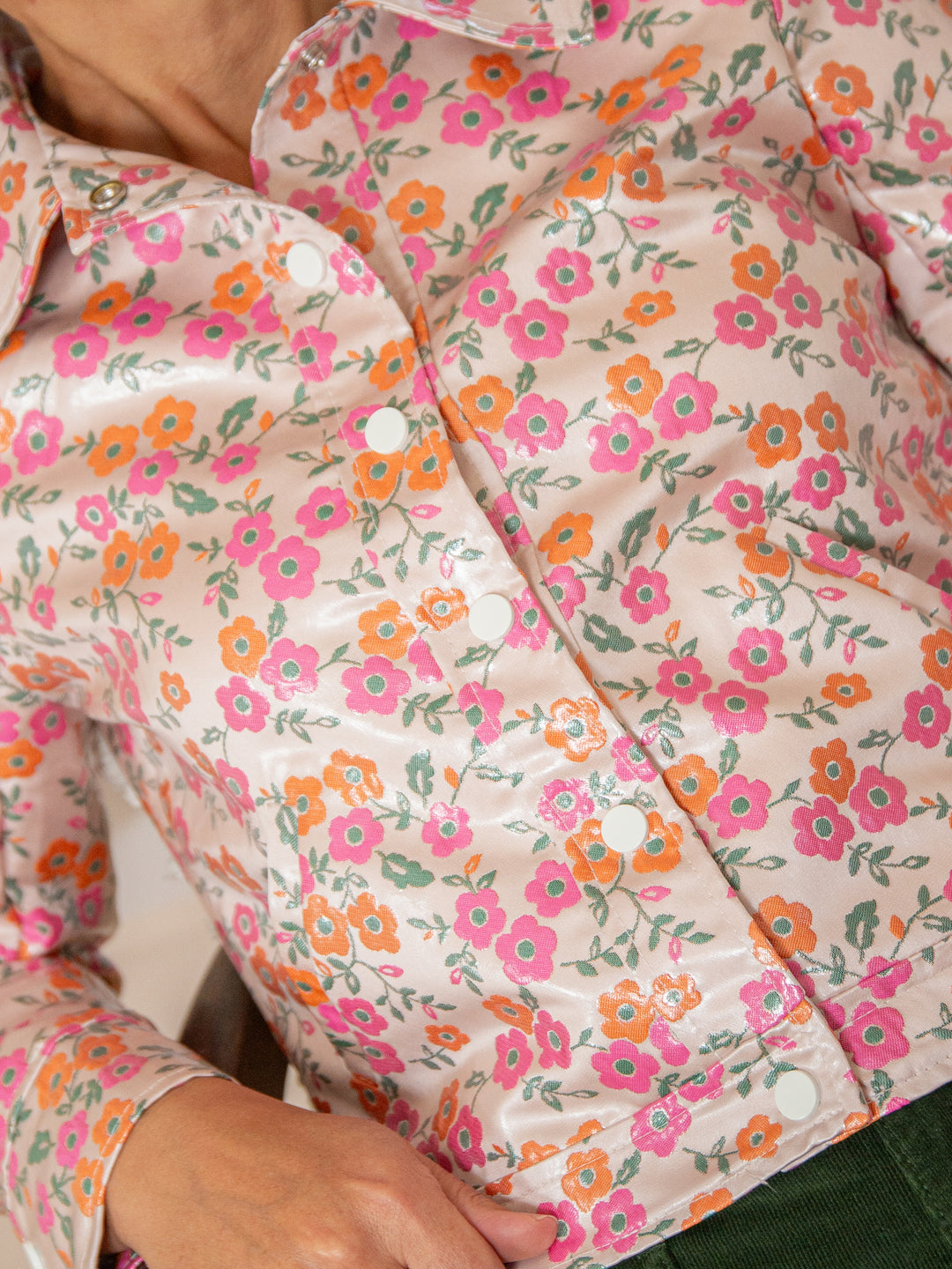 Veste enduit rose JACQUARD n°163 Hippocampe