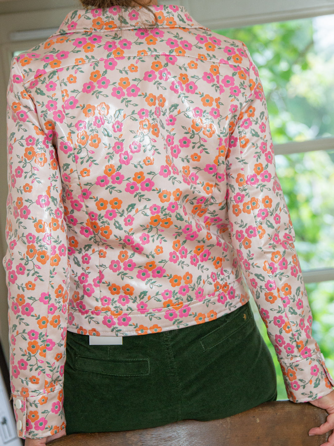 Veste enduit rose JACQUARD n°163 Hippocampe