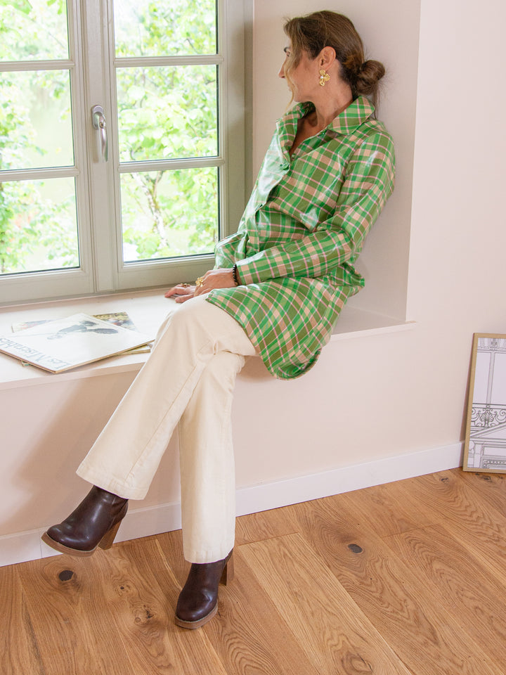 Caban écossais enduit vert n°165 Hippocampe