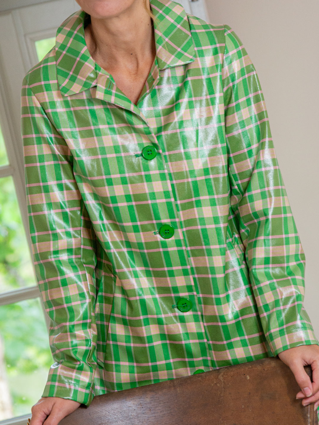 Caban écossais enduit vert n°165 Hippocampe