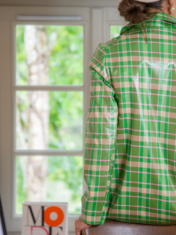 Caban écossais enduit vert n°165 Hippocampe