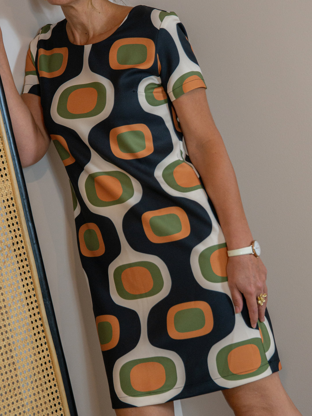 Robe SEVENTIES n°172 noir Hippocampe