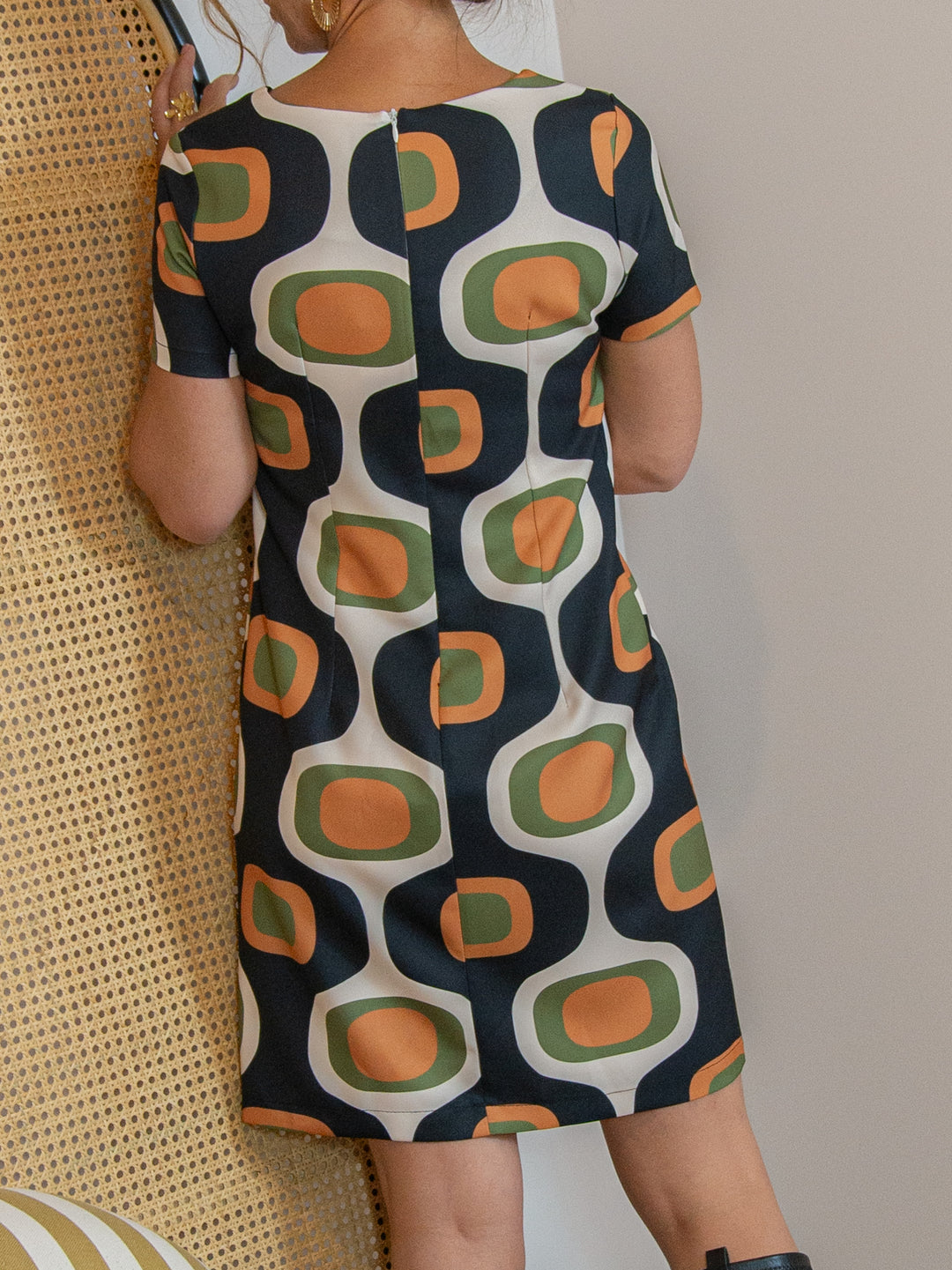 Robe SEVENTIES n°172 noir Hippocampe