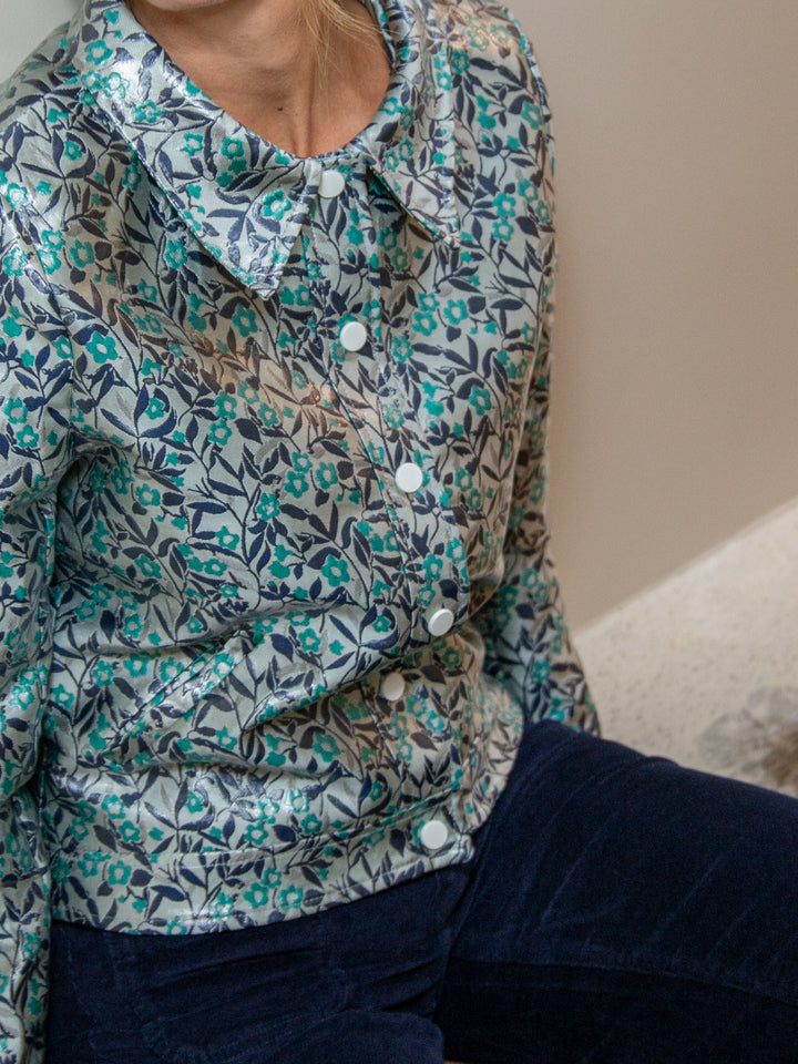 Veste enduit gris marine JACQUARD n°176 Hippocampe