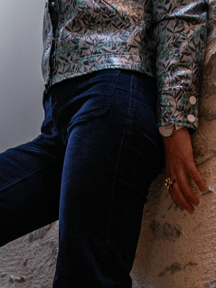 Veste enduit gris marine JACQUARD n°176 Hippocampe