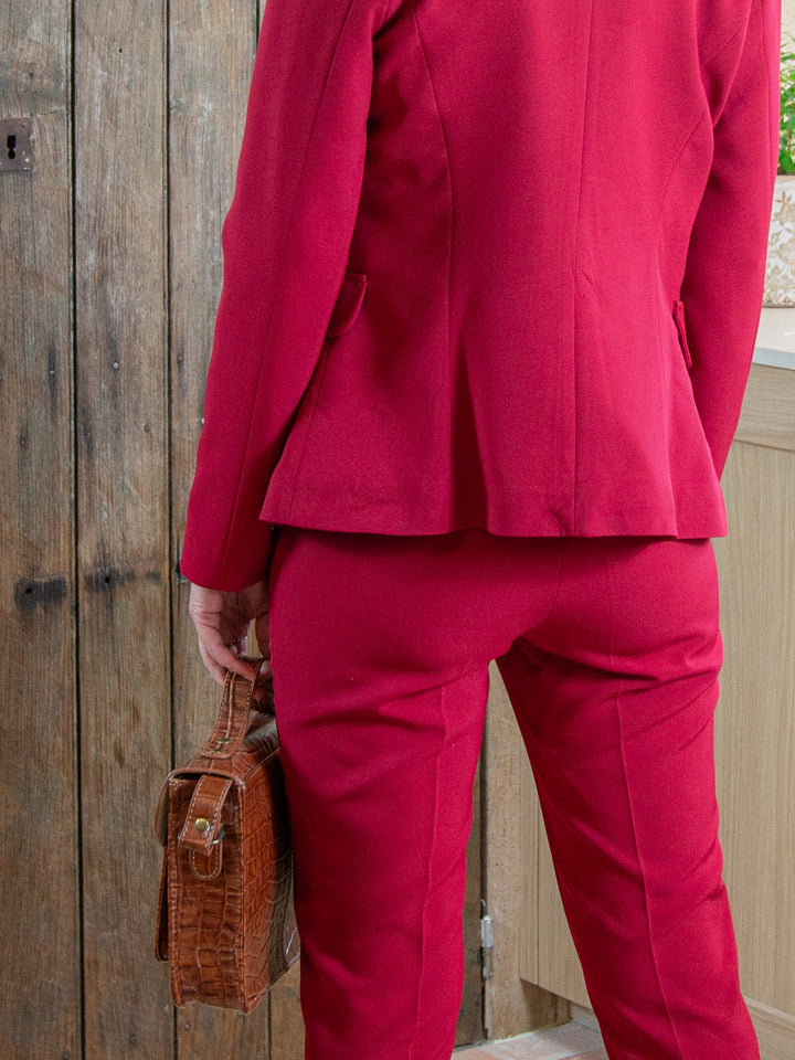 Veste rouge hermès DIANA Hippocampe