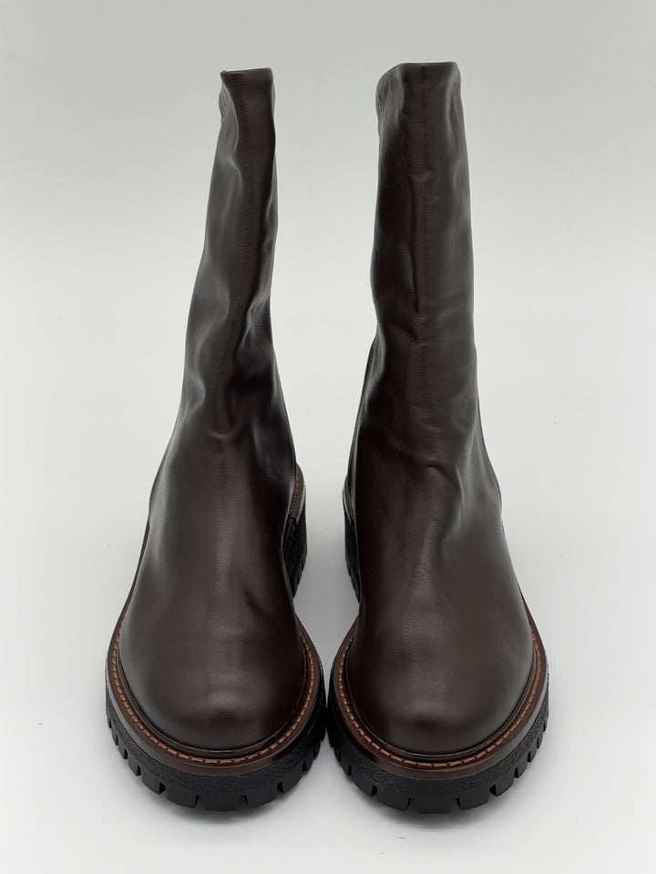 Boots marron cuir SPINA/200 Semerdjian