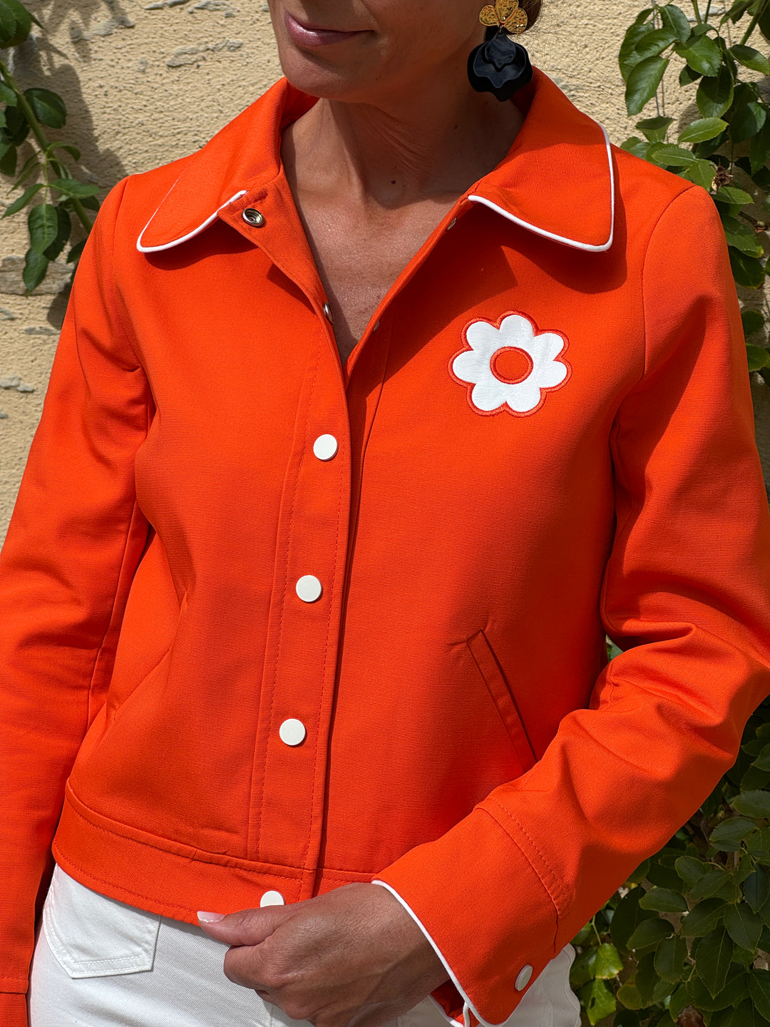 Blouson orange Miss Daisy Hippocampe