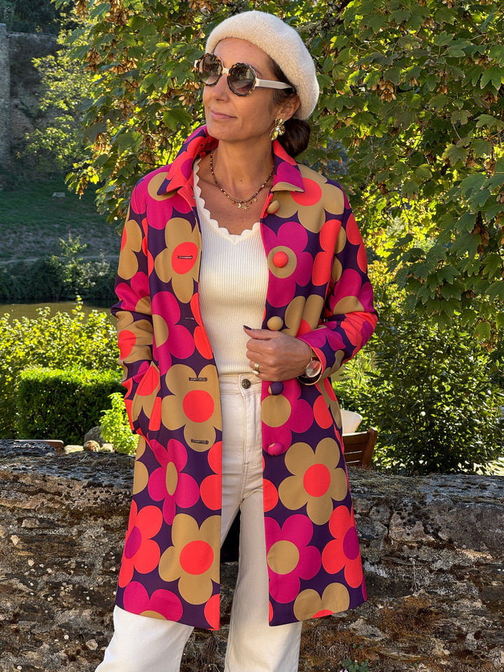 Caban Marguerite Seventies Hippocampe