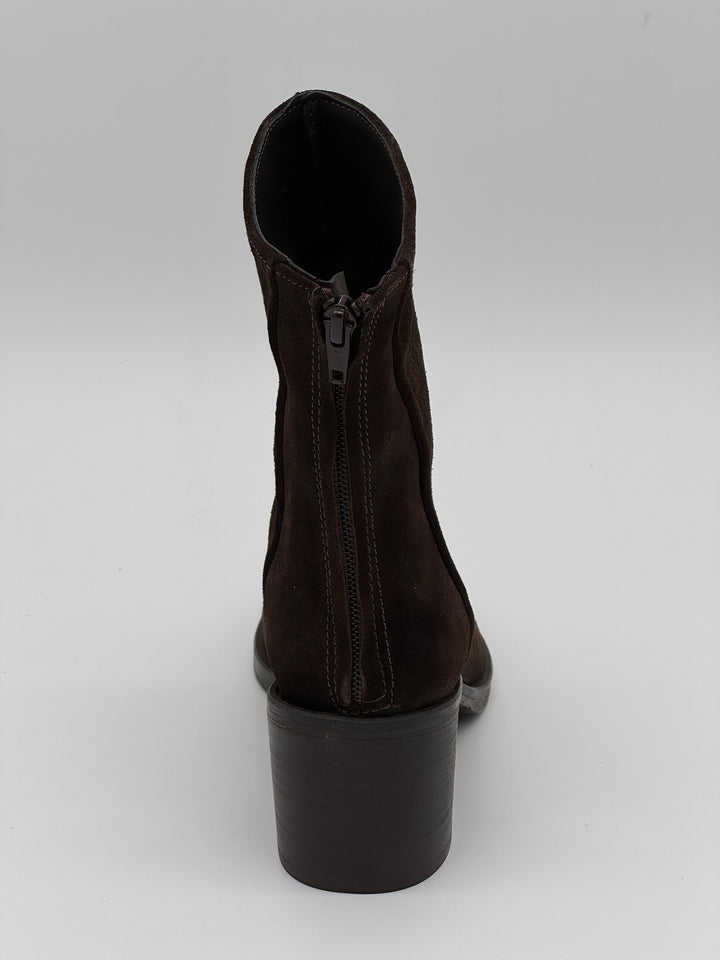 Boots chocolat croûte de cuir Cocci /02 Semerdjian