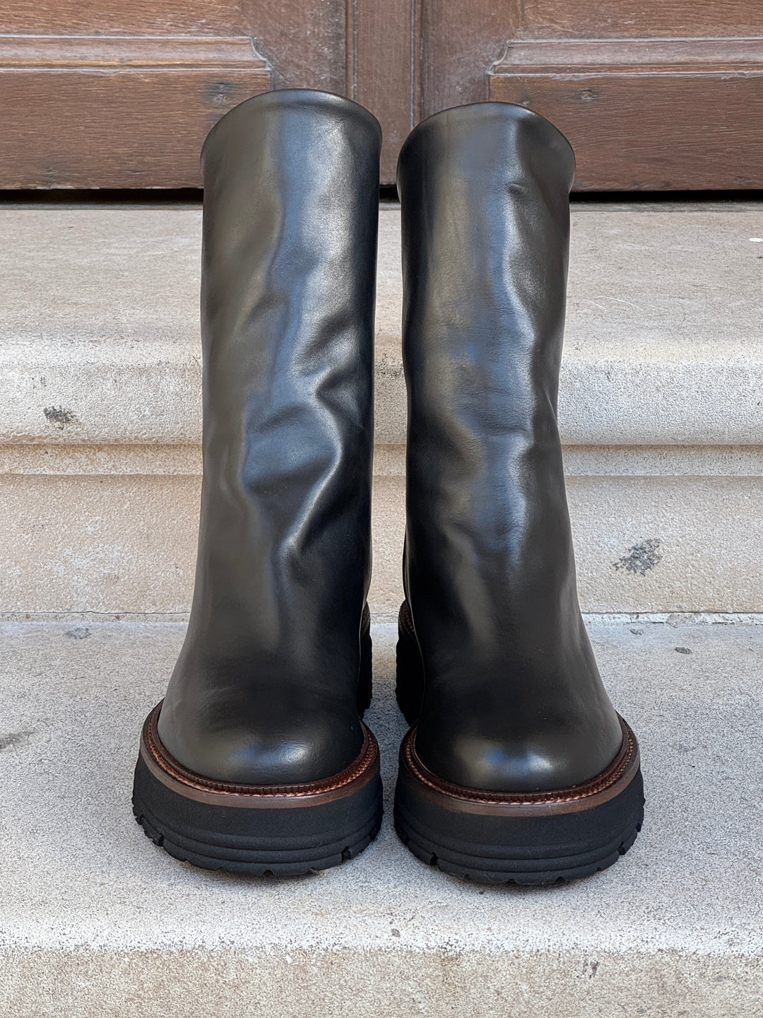 Semerdjian K134-200 schwarze Lederstiefel