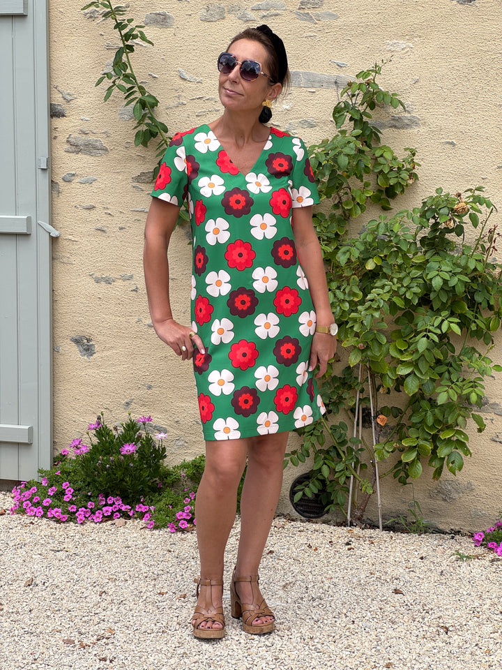 SEVENTIES Dress No. 121 Green Seahorse