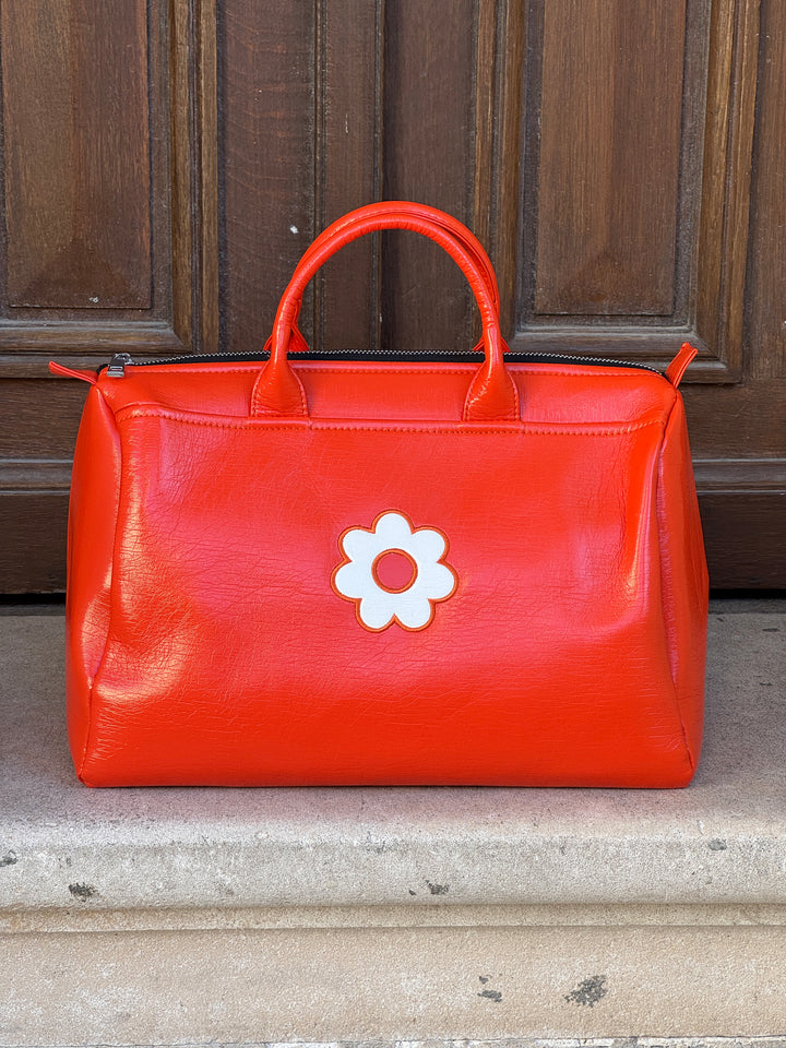 Orange vinyl bag BOWLING Hippocampe