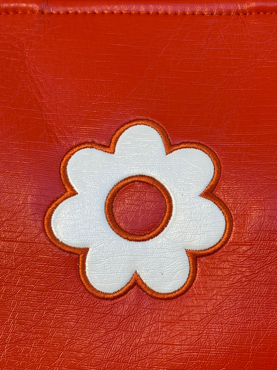 Orange vinyl bag BOWLING Hippocampe