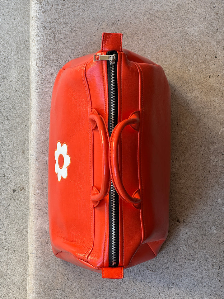 Orange vinyl bag BOWLING Hippocampe