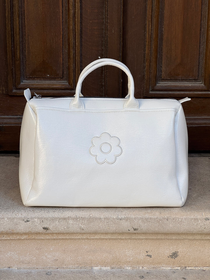 White vinyl BOWLING Hippocampe bag