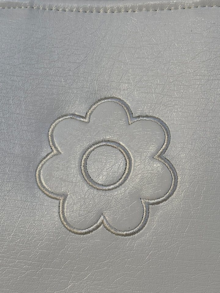 White vinyl BOWLING Hippocampe bag