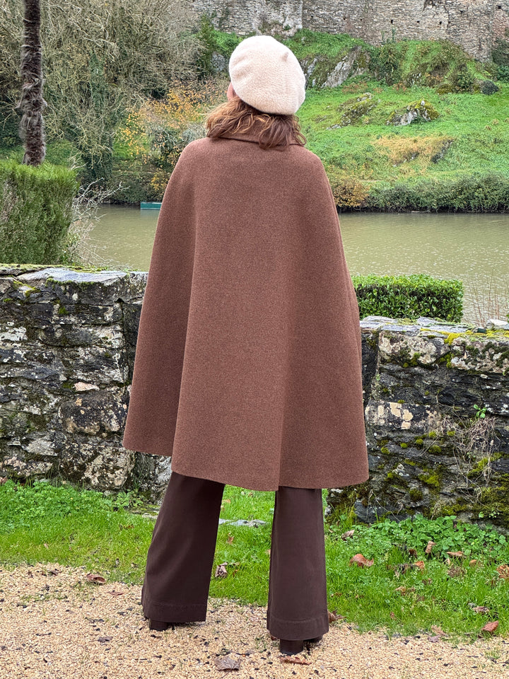 Cape prestige 3 chocolat laine Hippocampe