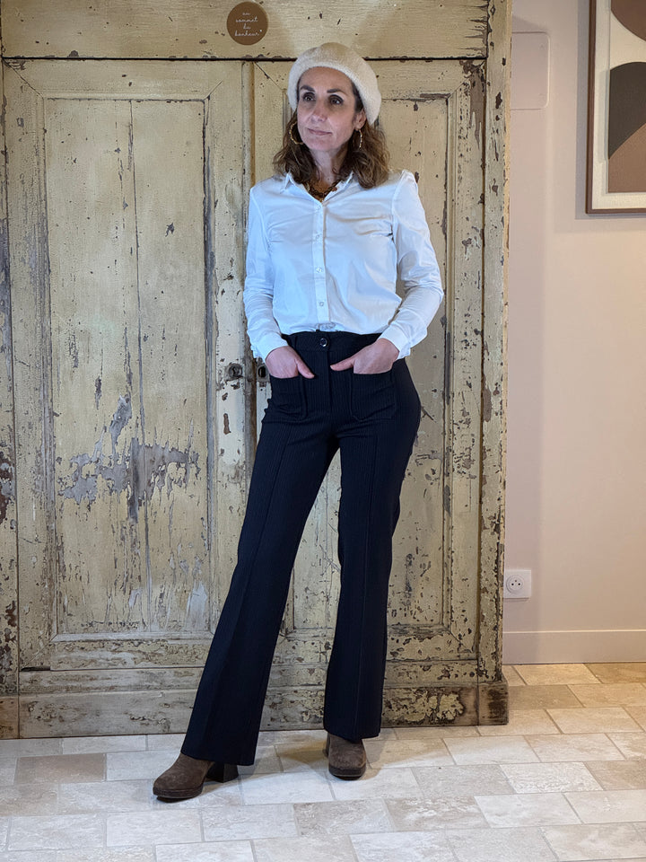 Pantalon marine rayures tennis brillantes STARMAN Hippocampe