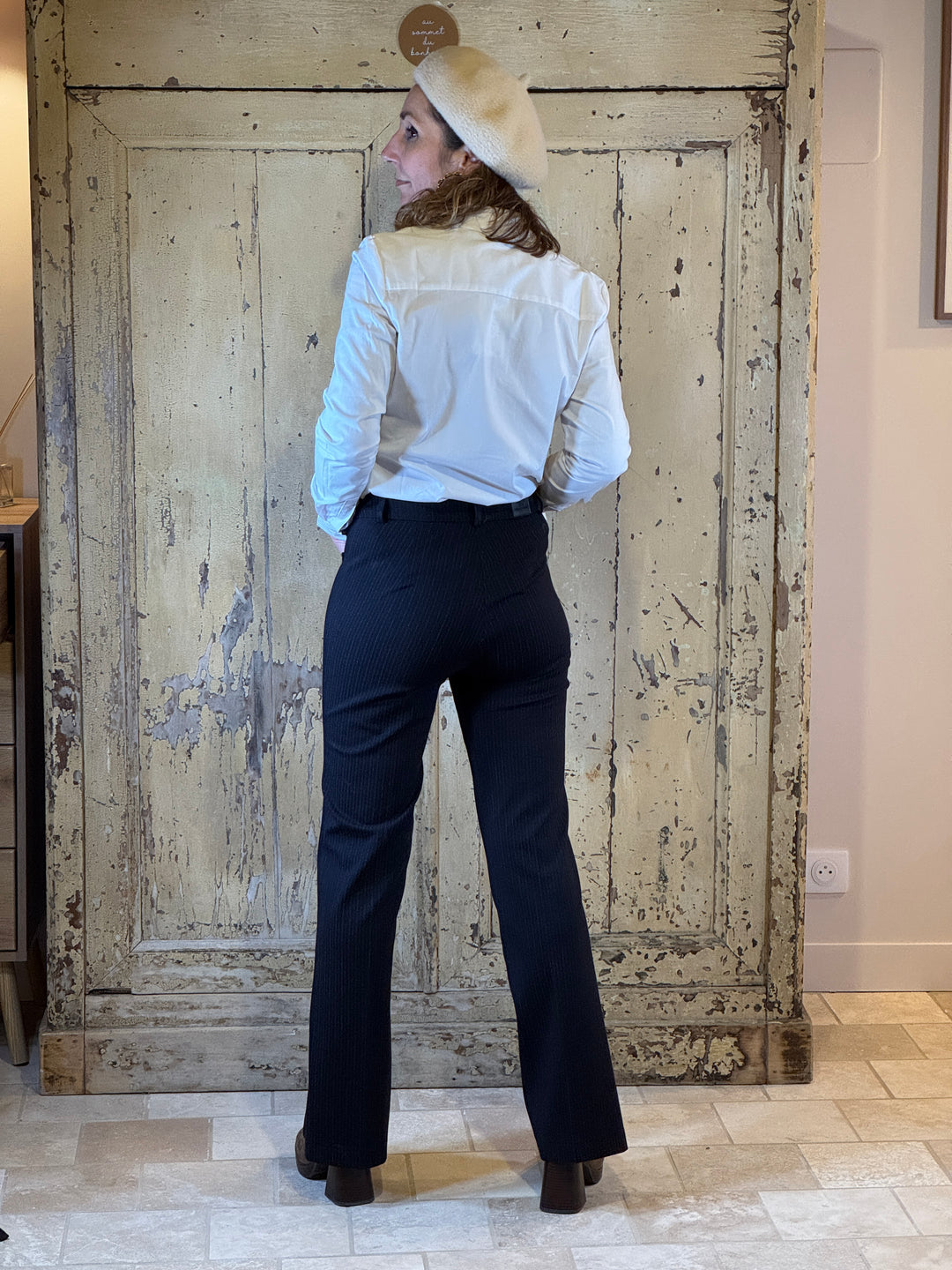 Pantalon marine rayures tennis brillantes STARMAN Hippocampe