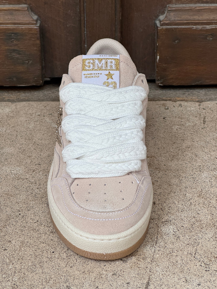 Basket en cuir beige Dany D359 Semerdjian