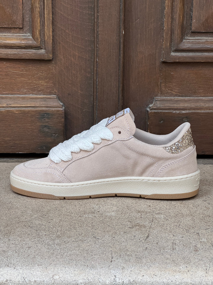 Basket en cuir beige Dany D359 Semerdjian