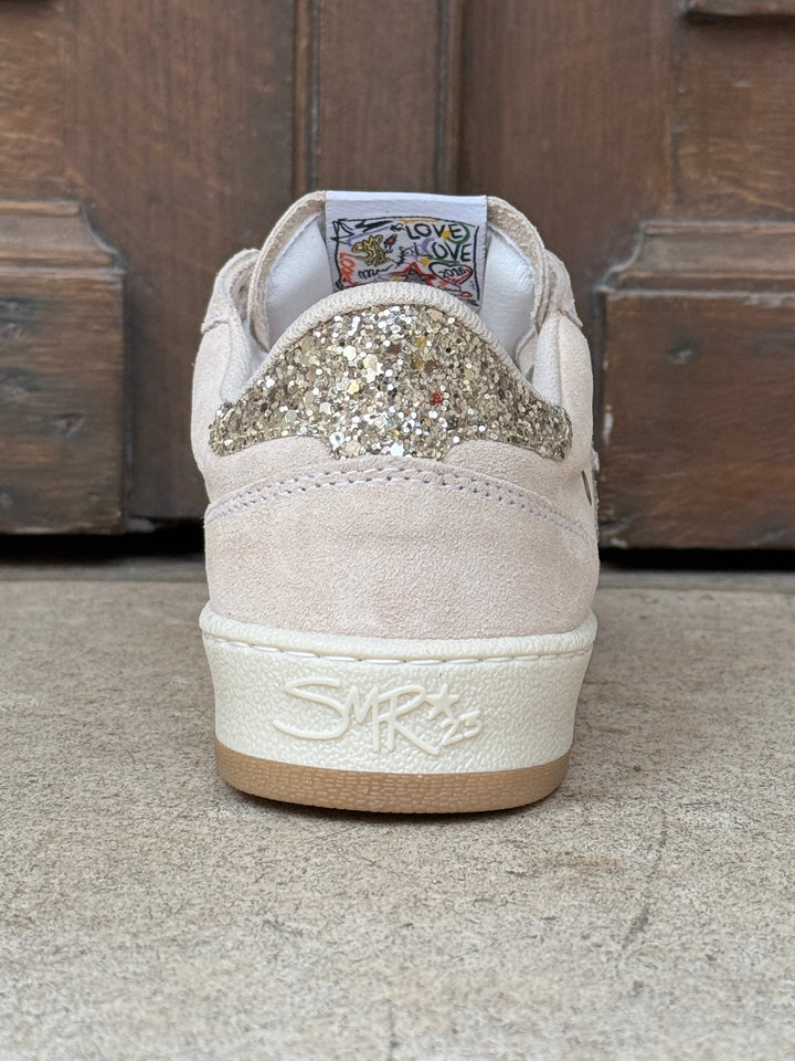 Basket en cuir beige Dany D359 Semerdjian