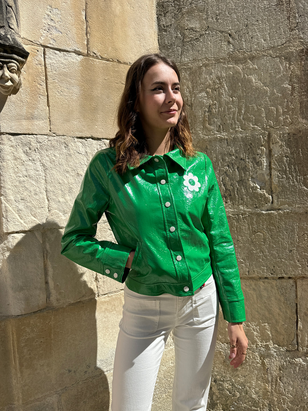 DAISY Hippocampe Brazilian Green Vinyl Jacket DAISY Hippocampe Brazilian Green Vinyl Jacket