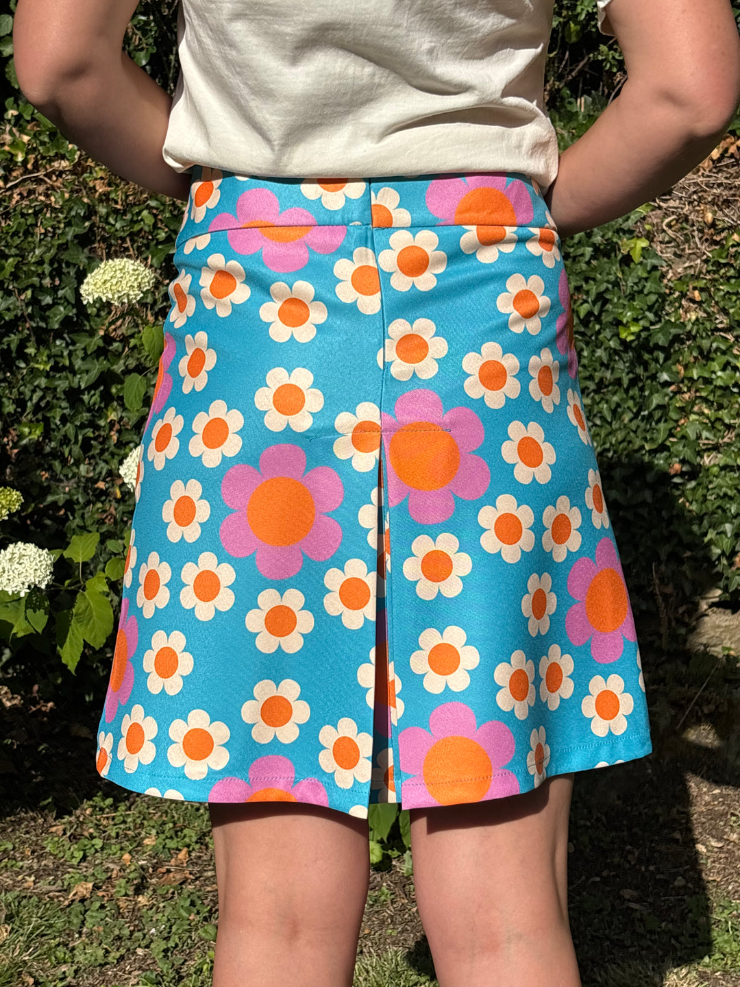 Jupe SEVENTIES n°36 bleu Hippocampe