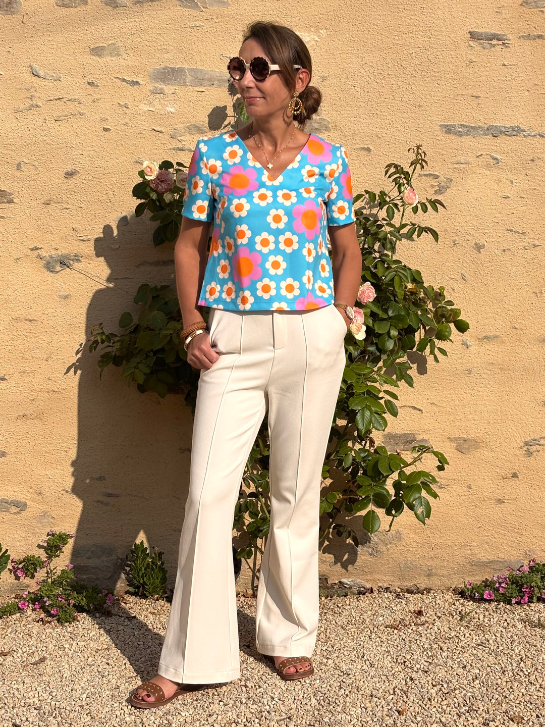 Blue SEVENTIES top N°36 Seahorse