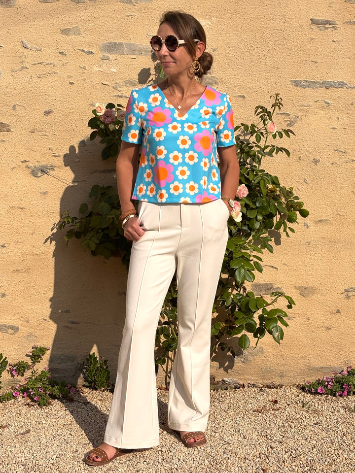 Blue SEVENTIES top N°36 Seahorse