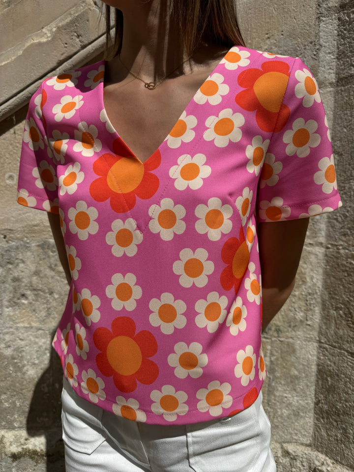 Top SEVENTIES n°36 fushia Seahorse