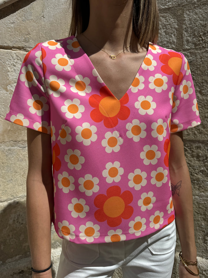Top SEVENTIES n°36 fushia Seahorse