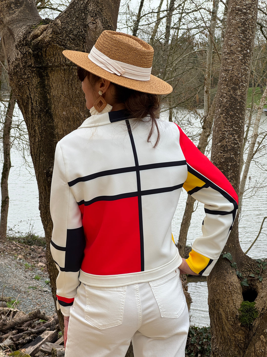 Weiße Jacke MONDRIAN Hippocampus