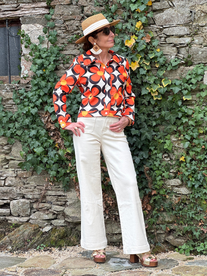 Orange SEVENTIES Jacke #107 Hippocampe