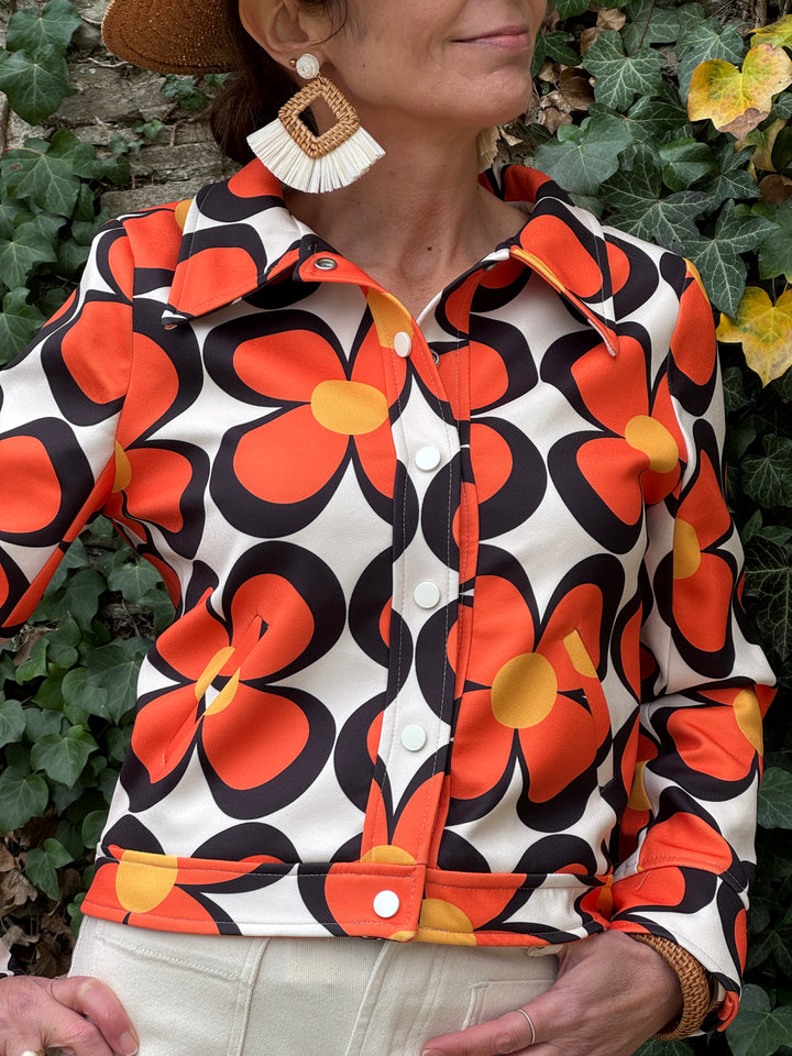 Orange SEVENTIES Jacke #107 Hippocampe