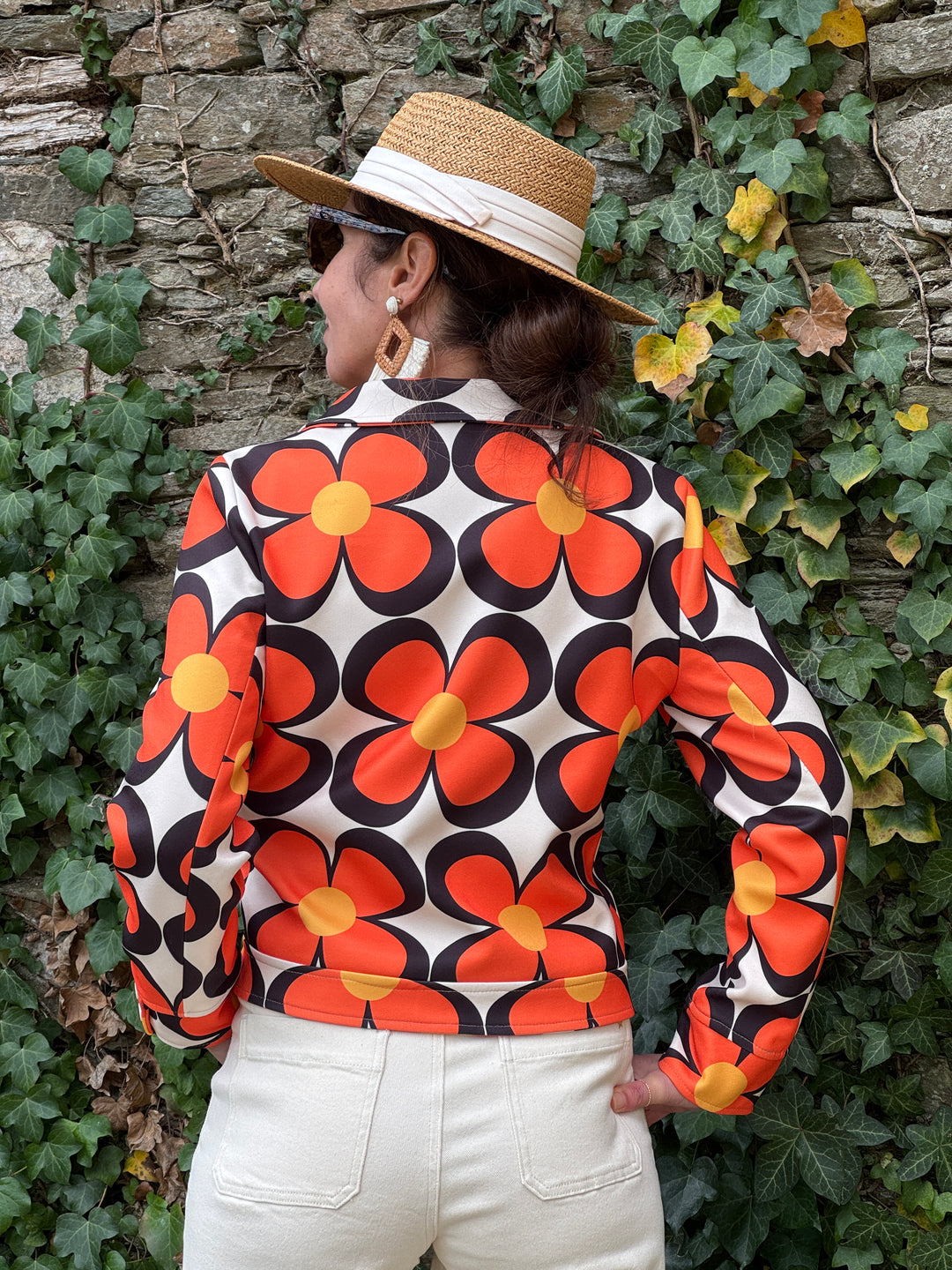 Orange SEVENTIES Jacke #107 Hippocampe