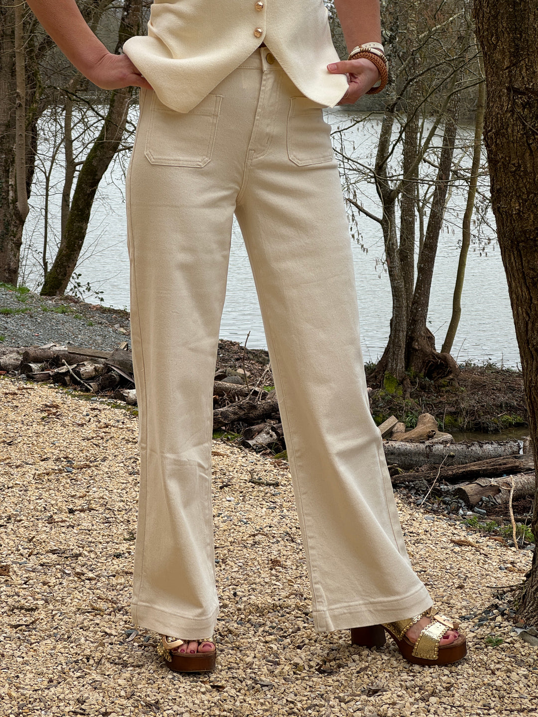 Natural flare jeans ATLANTY La Petite Étoile