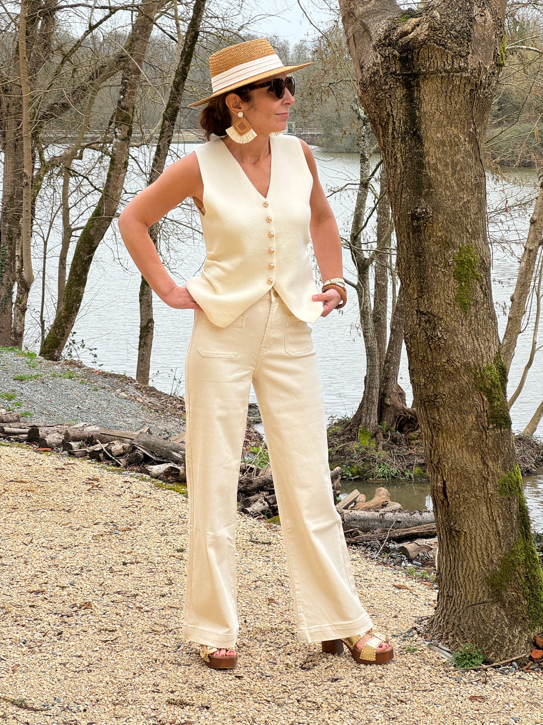 Natural flare jeans ATLANTY La Petite Étoile